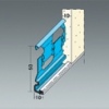 Sokel s okapničkou s ochranou z PVC 10mm